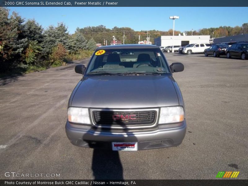 Pewter Metallic / Pewter 2000 GMC Sonoma SL Extended Cab