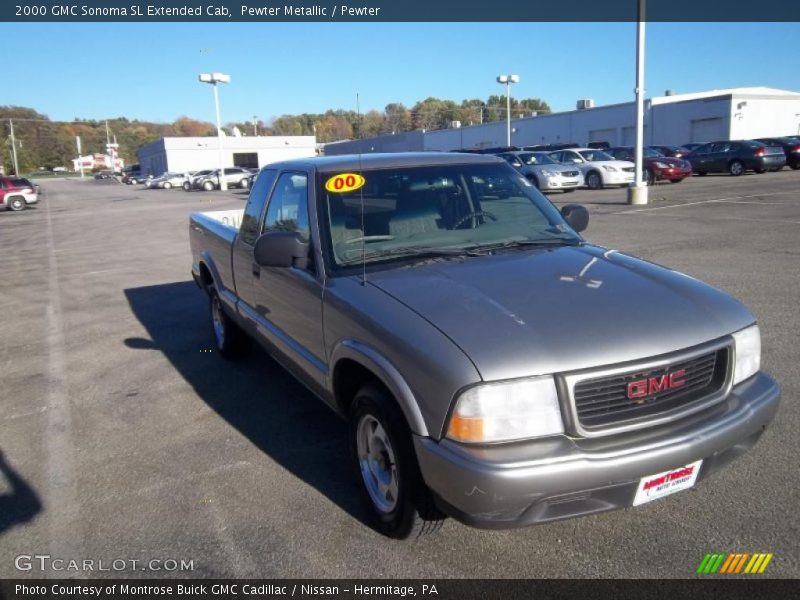 Pewter Metallic / Pewter 2000 GMC Sonoma SL Extended Cab