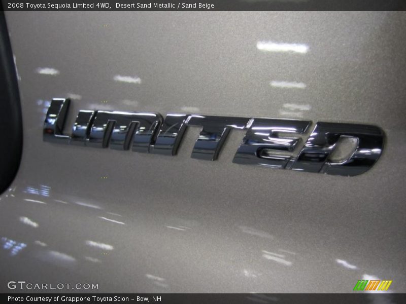 Desert Sand Metallic / Sand Beige 2008 Toyota Sequoia Limited 4WD