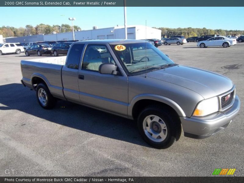 Pewter Metallic / Pewter 2000 GMC Sonoma SL Extended Cab
