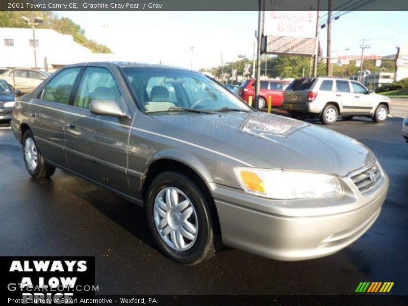 Graphite Gray Pearl / Gray 2001 Toyota Camry CE