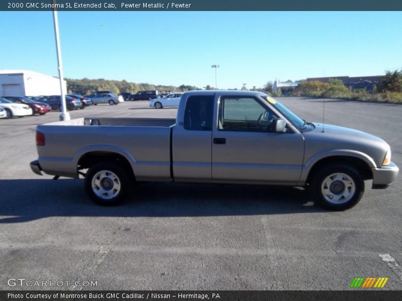 Pewter Metallic / Pewter 2000 GMC Sonoma SL Extended Cab