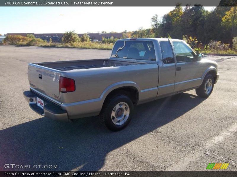 Pewter Metallic / Pewter 2000 GMC Sonoma SL Extended Cab
