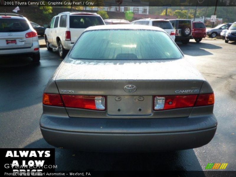 Graphite Gray Pearl / Gray 2001 Toyota Camry CE