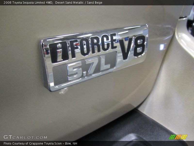 Desert Sand Metallic / Sand Beige 2008 Toyota Sequoia Limited 4WD