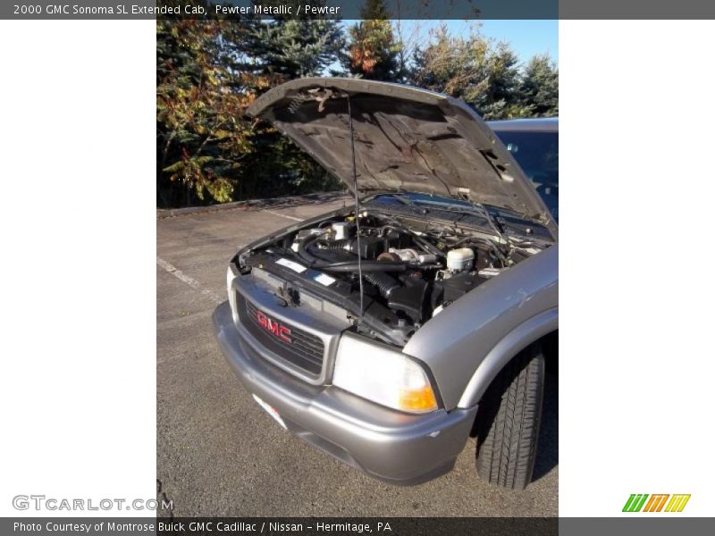 Pewter Metallic / Pewter 2000 GMC Sonoma SL Extended Cab