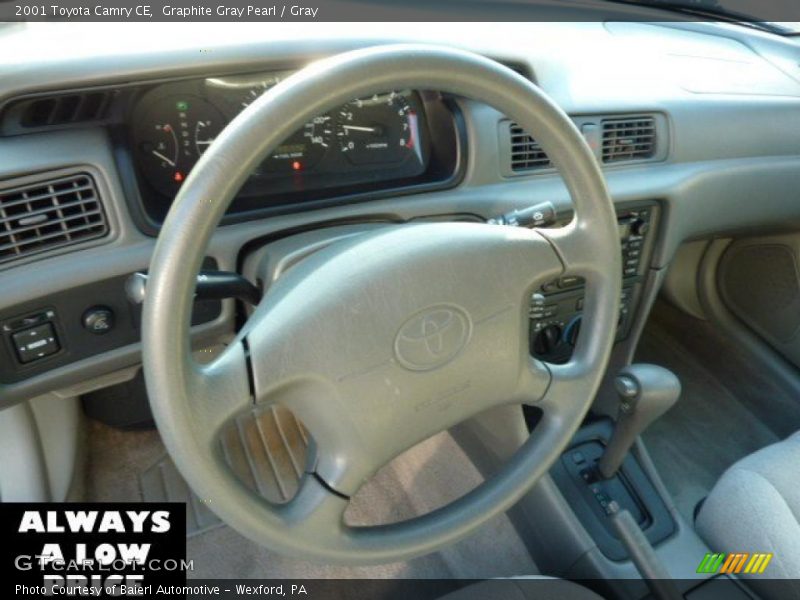 Graphite Gray Pearl / Gray 2001 Toyota Camry CE