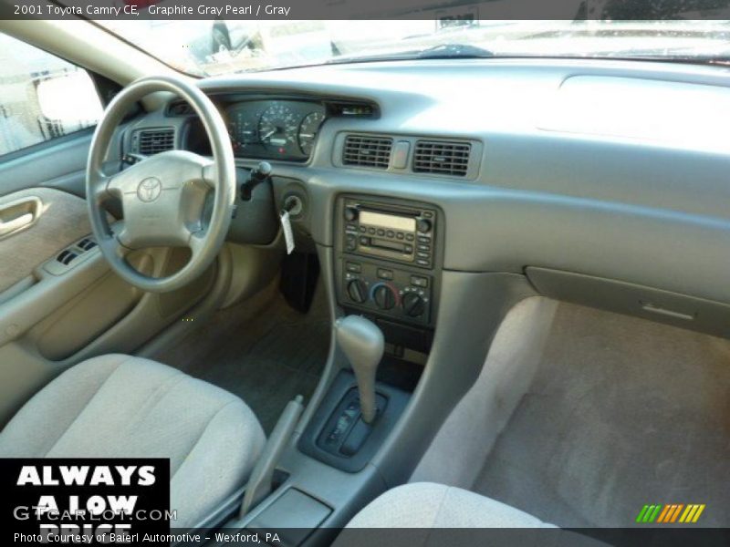 Graphite Gray Pearl / Gray 2001 Toyota Camry CE