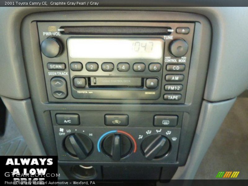 Graphite Gray Pearl / Gray 2001 Toyota Camry CE