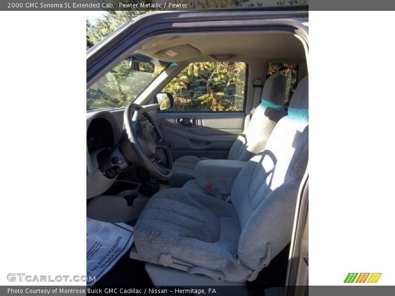 Pewter Metallic / Pewter 2000 GMC Sonoma SL Extended Cab