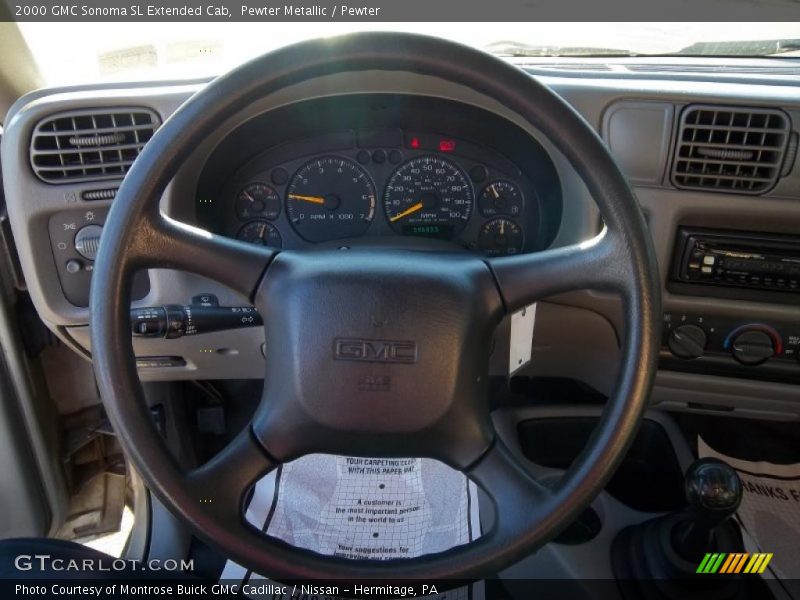 Pewter Metallic / Pewter 2000 GMC Sonoma SL Extended Cab