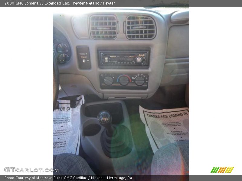 Pewter Metallic / Pewter 2000 GMC Sonoma SL Extended Cab