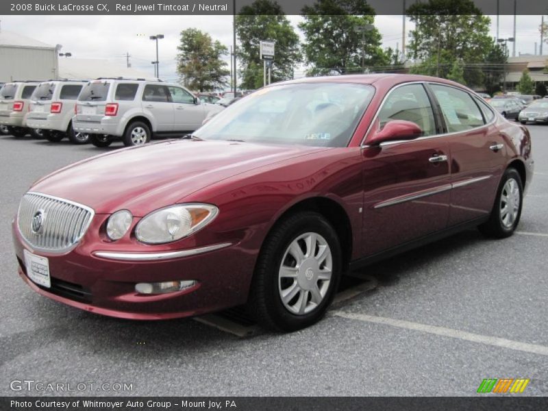 Red Jewel Tintcoat / Neutral 2008 Buick LaCrosse CX