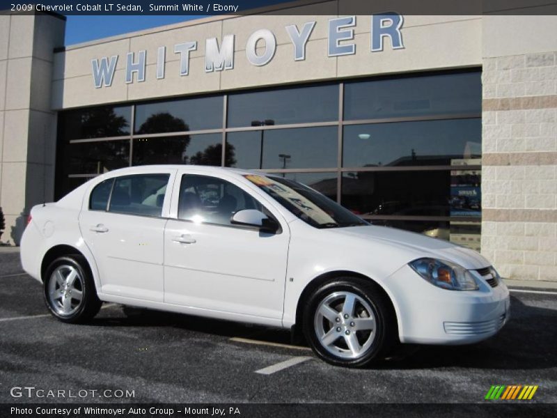 Summit White / Ebony 2009 Chevrolet Cobalt LT Sedan