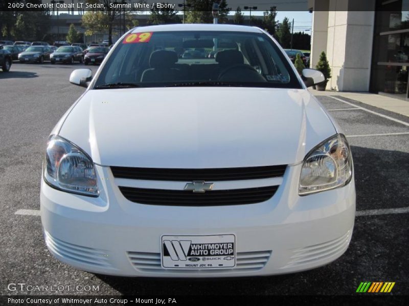 Summit White / Ebony 2009 Chevrolet Cobalt LT Sedan