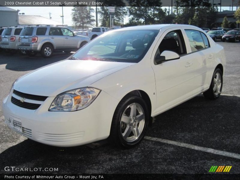 Summit White / Ebony 2009 Chevrolet Cobalt LT Sedan