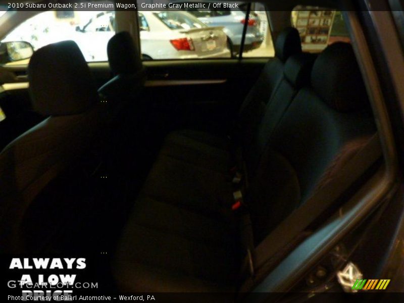 Graphite Gray Metallic / Off Black 2010 Subaru Outback 2.5i Premium Wagon