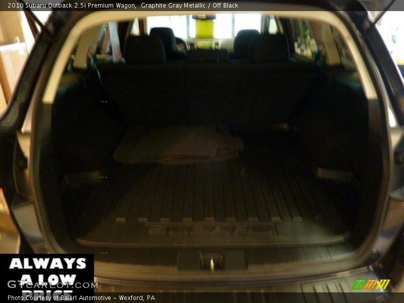 Graphite Gray Metallic / Off Black 2010 Subaru Outback 2.5i Premium Wagon