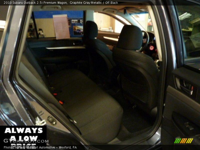 Graphite Gray Metallic / Off Black 2010 Subaru Outback 2.5i Premium Wagon