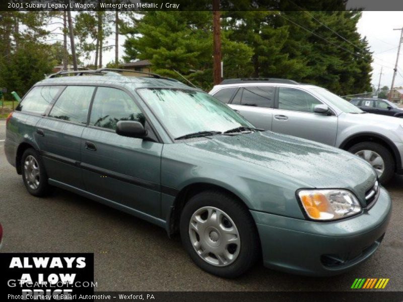 Wintergreen Metallic / Gray 2001 Subaru Legacy L Wagon