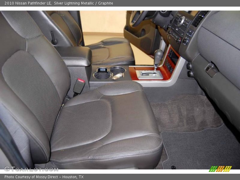 Silver Lightning Metallic / Graphite 2010 Nissan Pathfinder LE