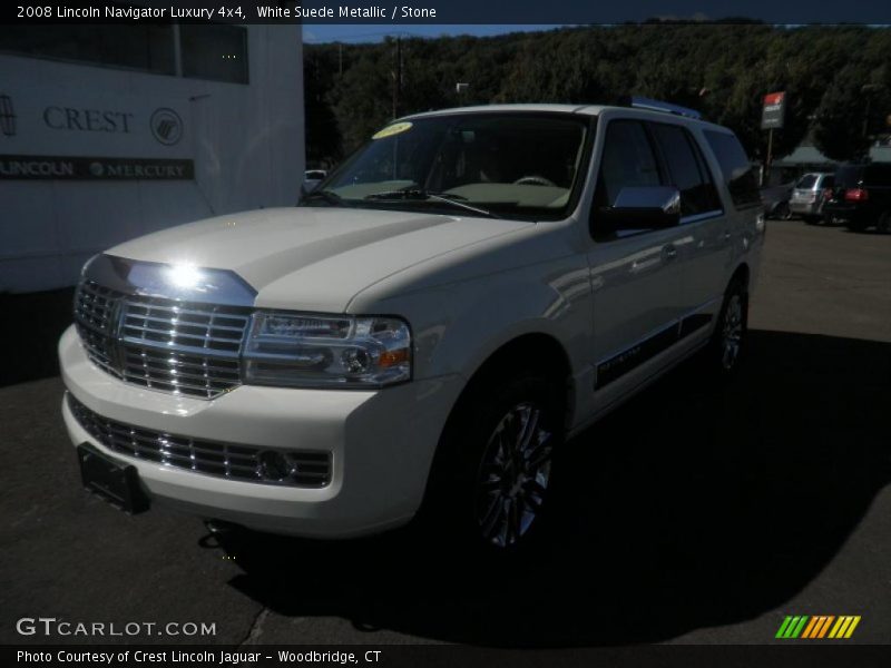 White Suede Metallic / Stone 2008 Lincoln Navigator Luxury 4x4