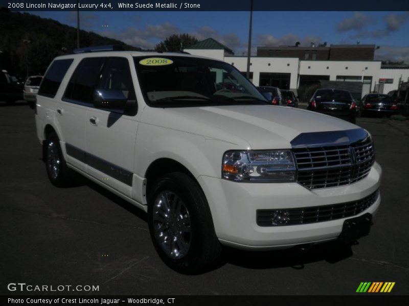 White Suede Metallic / Stone 2008 Lincoln Navigator Luxury 4x4