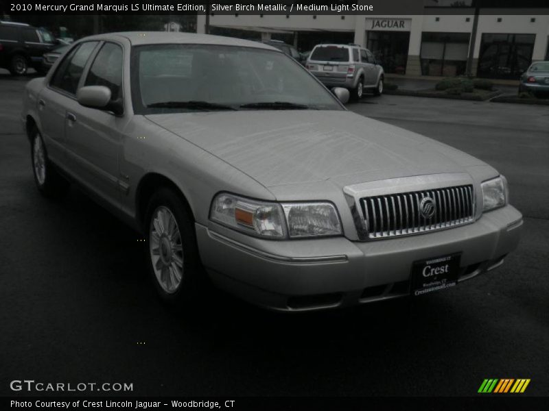 Silver Birch Metallic / Medium Light Stone 2010 Mercury Grand Marquis LS Ultimate Edition