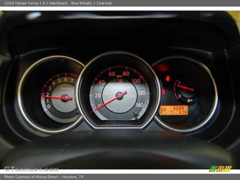 Blue Metallic / Charcoal 2009 Nissan Versa 1.8 S Hatchback