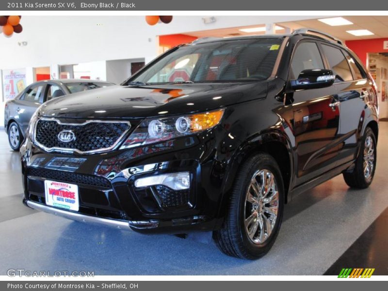 Ebony Black / Black 2011 Kia Sorento SX V6