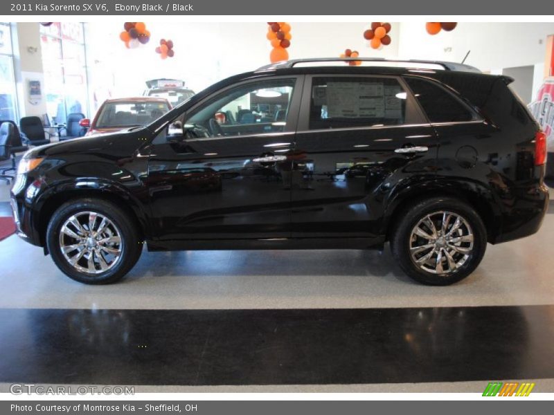 Ebony Black / Black 2011 Kia Sorento SX V6