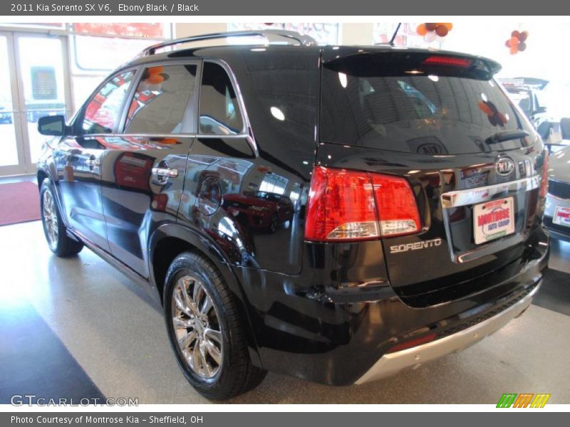Ebony Black / Black 2011 Kia Sorento SX V6