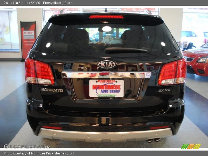 Ebony Black / Black 2011 Kia Sorento SX V6