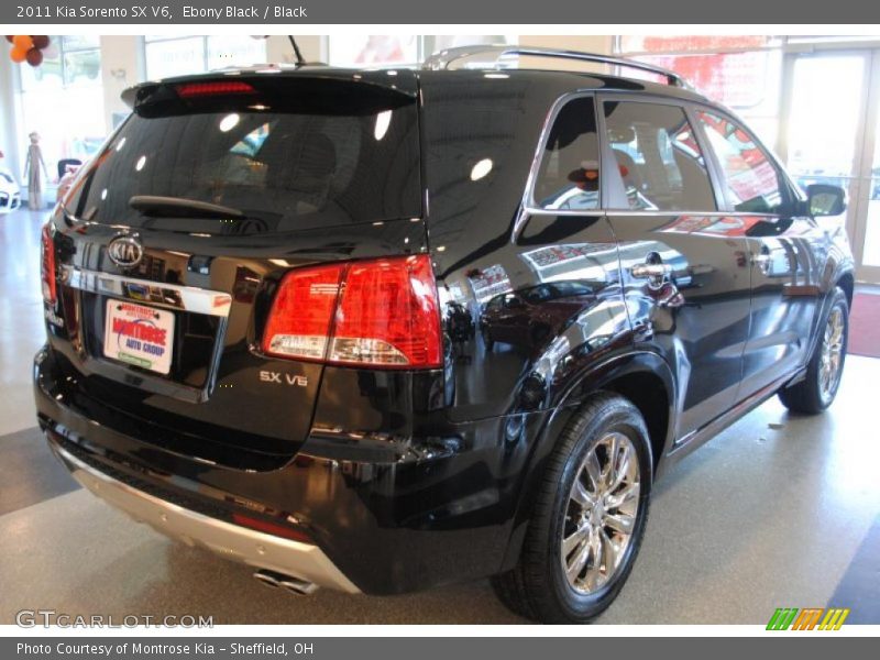 Ebony Black / Black 2011 Kia Sorento SX V6