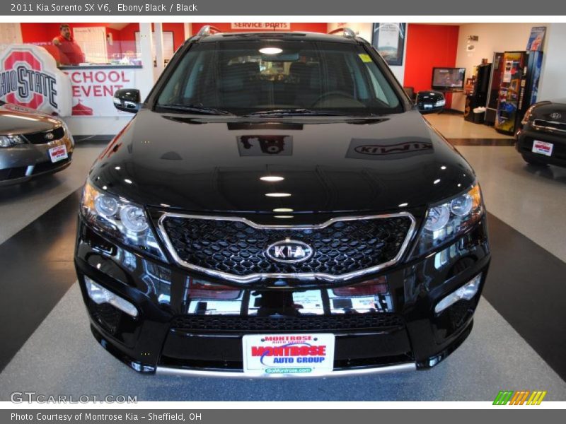Ebony Black / Black 2011 Kia Sorento SX V6