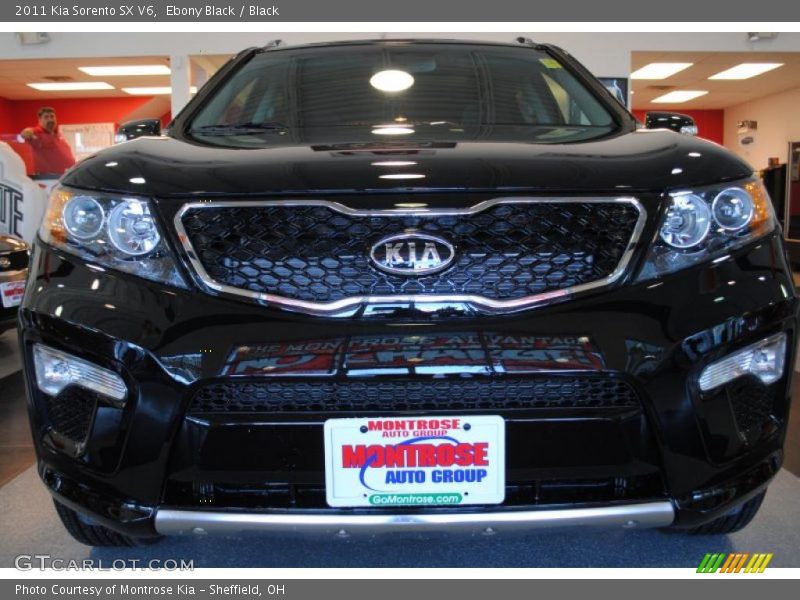 Ebony Black / Black 2011 Kia Sorento SX V6
