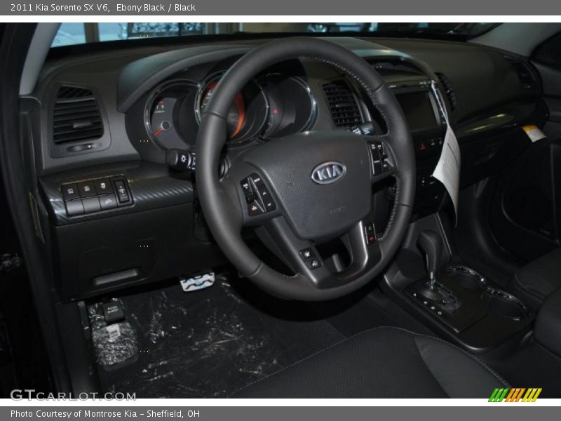Ebony Black / Black 2011 Kia Sorento SX V6