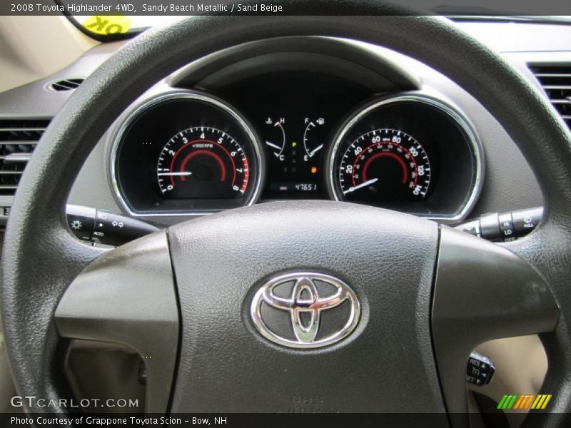 Sandy Beach Metallic / Sand Beige 2008 Toyota Highlander 4WD