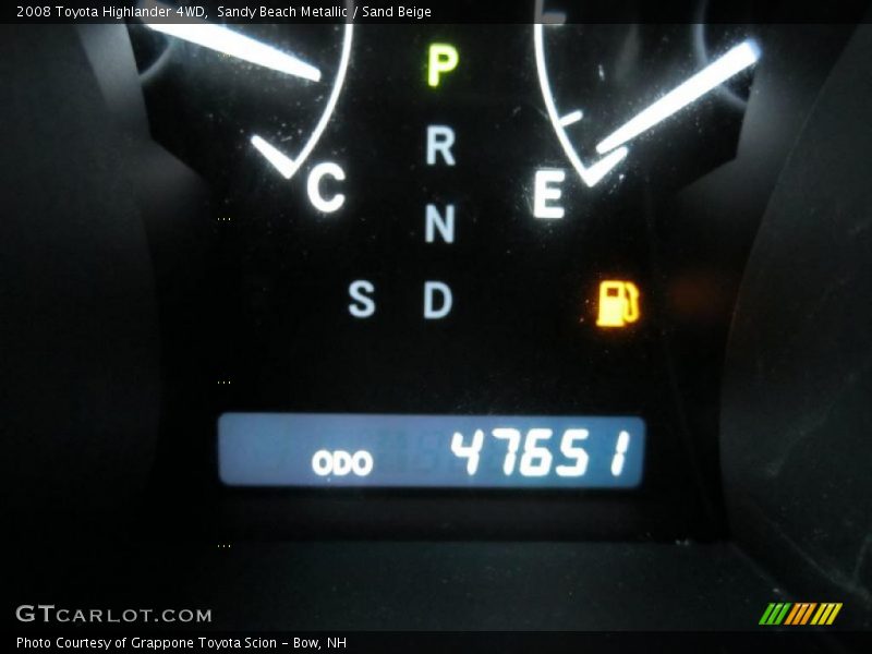 Sandy Beach Metallic / Sand Beige 2008 Toyota Highlander 4WD