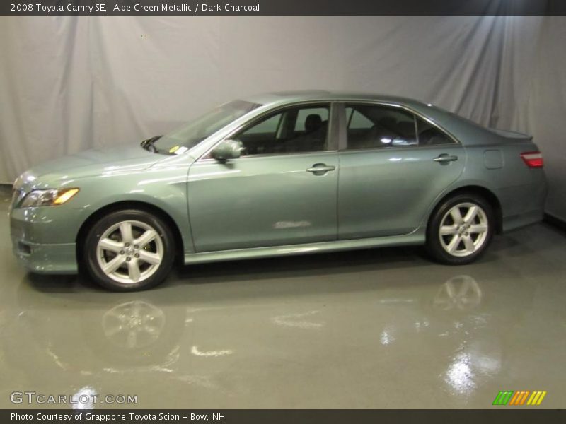 Aloe Green Metallic / Dark Charcoal 2008 Toyota Camry SE