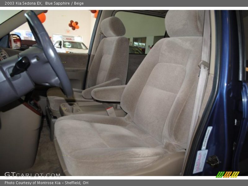 Blue Sapphire / Beige 2003 Kia Sedona EX