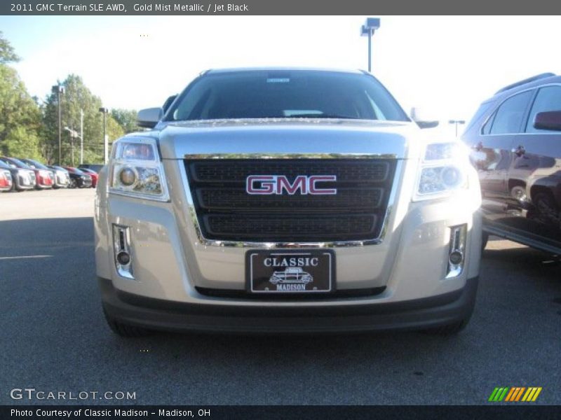 Gold Mist Metallic / Jet Black 2011 GMC Terrain SLE AWD