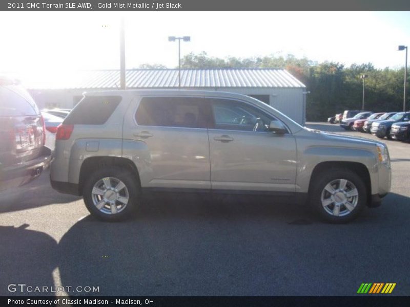 Gold Mist Metallic / Jet Black 2011 GMC Terrain SLE AWD
