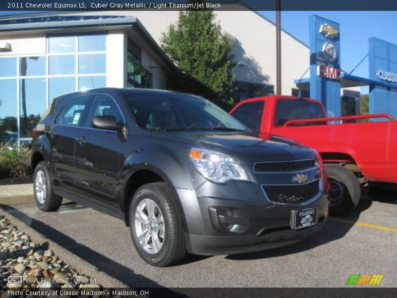 Cyber Gray Metallic / Light Titanium/Jet Black 2011 Chevrolet Equinox LS