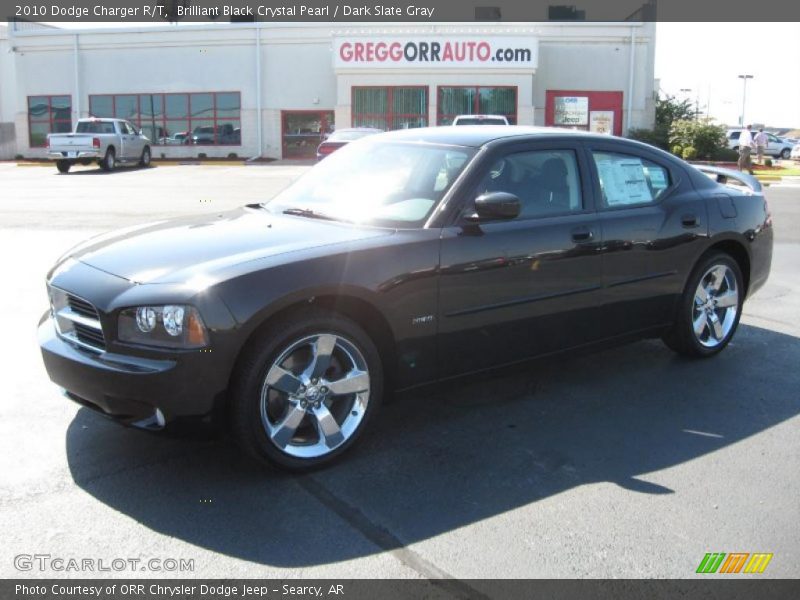 Brilliant Black Crystal Pearl / Dark Slate Gray 2010 Dodge Charger R/T