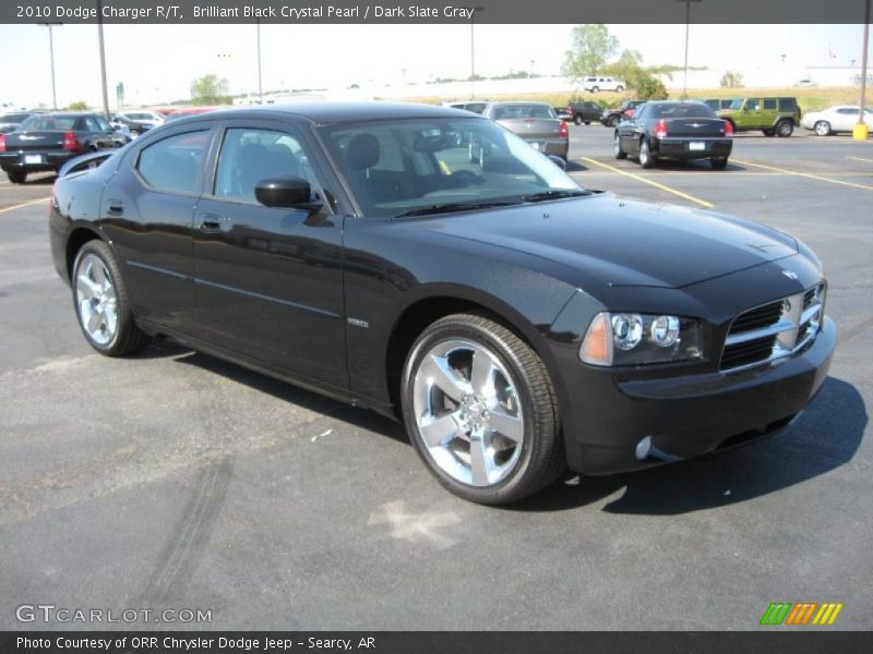 Brilliant Black Crystal Pearl / Dark Slate Gray 2010 Dodge Charger R/T