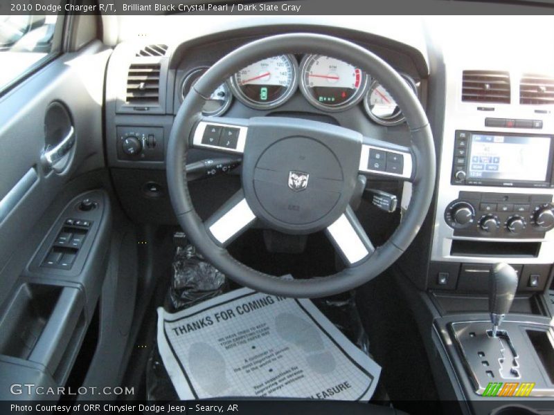 Brilliant Black Crystal Pearl / Dark Slate Gray 2010 Dodge Charger R/T