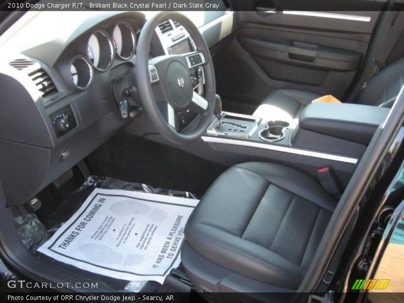 Brilliant Black Crystal Pearl / Dark Slate Gray 2010 Dodge Charger R/T