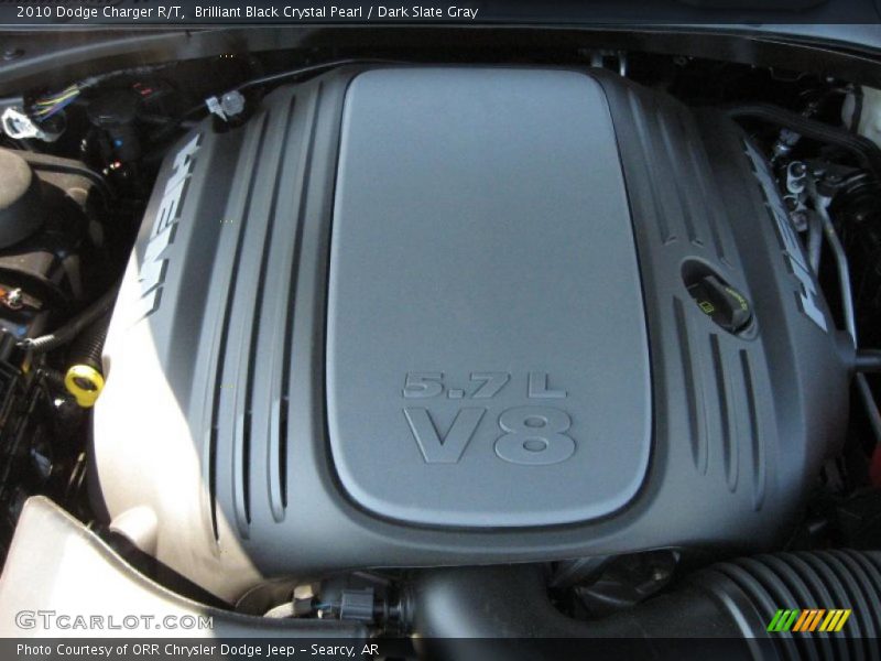 Brilliant Black Crystal Pearl / Dark Slate Gray 2010 Dodge Charger R/T