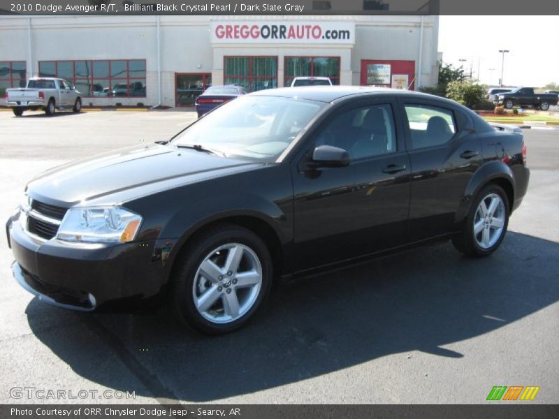 Brilliant Black Crystal Pearl / Dark Slate Gray 2010 Dodge Avenger R/T
